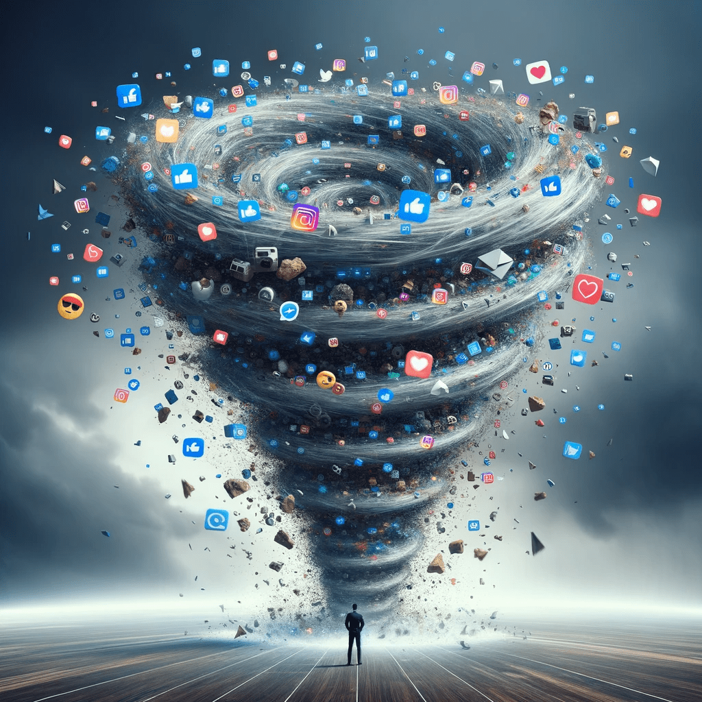 Вир соцмереж, що створює хаос